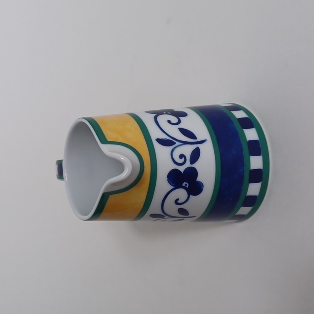 Mikasa Firenze Creamer - Fine China Blue Yellow Green - 8oz - Picture 4 of 7
